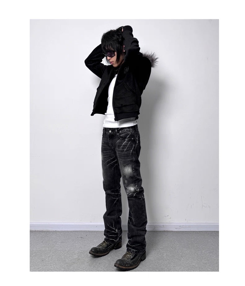 ハイネック フーデッド ショート トップ
High-Neck Hooded Short Top