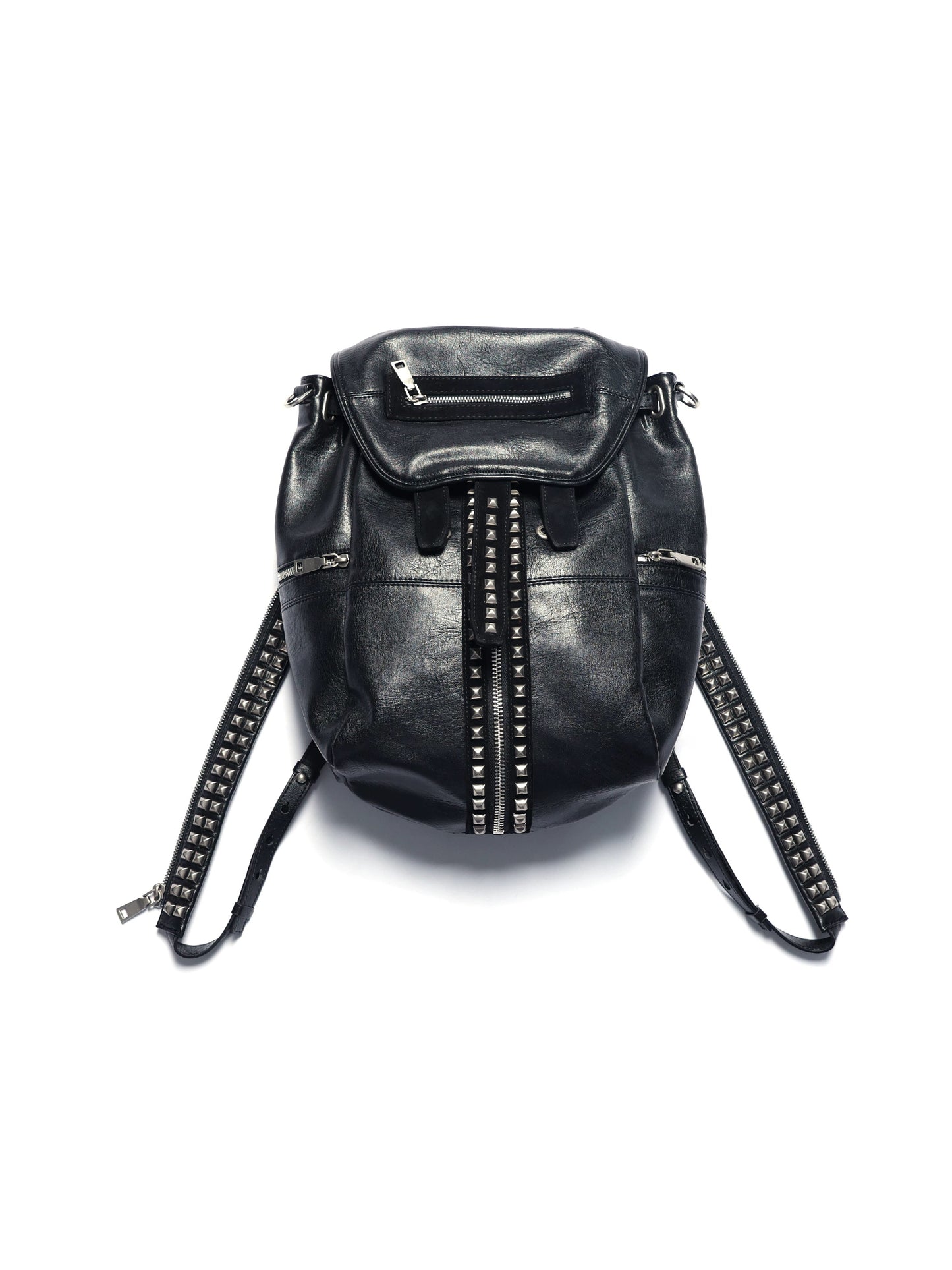 スタッズ ジップ バイカラー レザー バックパック
Studded Zip Bicolor Leather Backpack