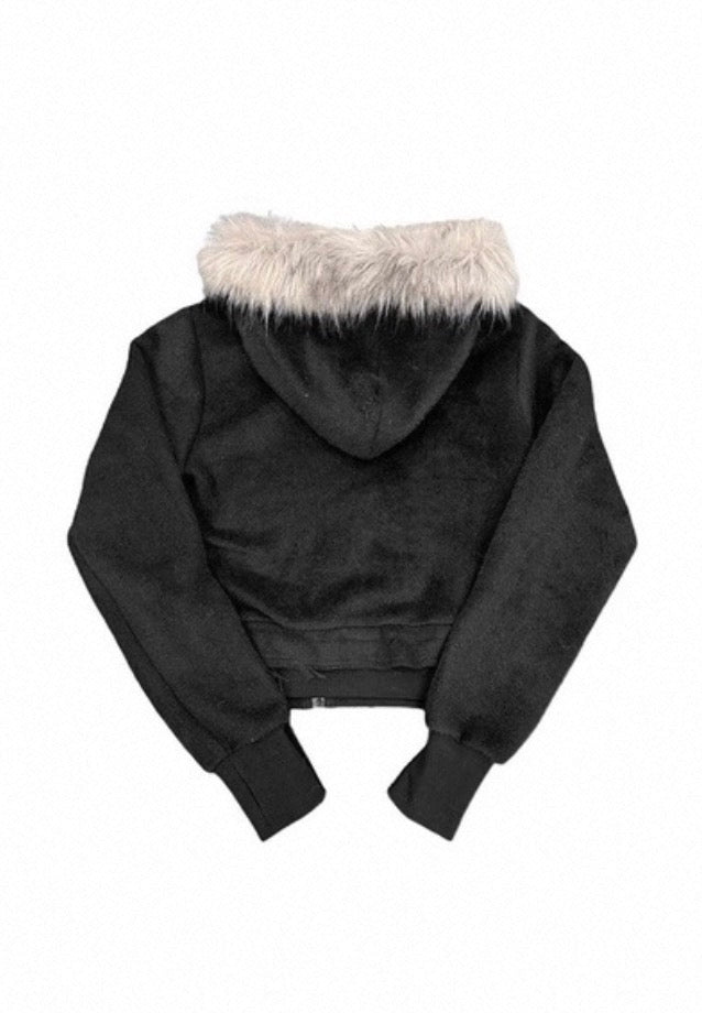 ハイネック フーデッド ショート トップ
High-Neck Hooded Short Top