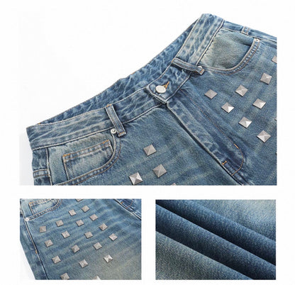 ブルー ウォッシュ バギー ストレート デニムパンツ
Blue Washed Baggy Straight Denim Pants