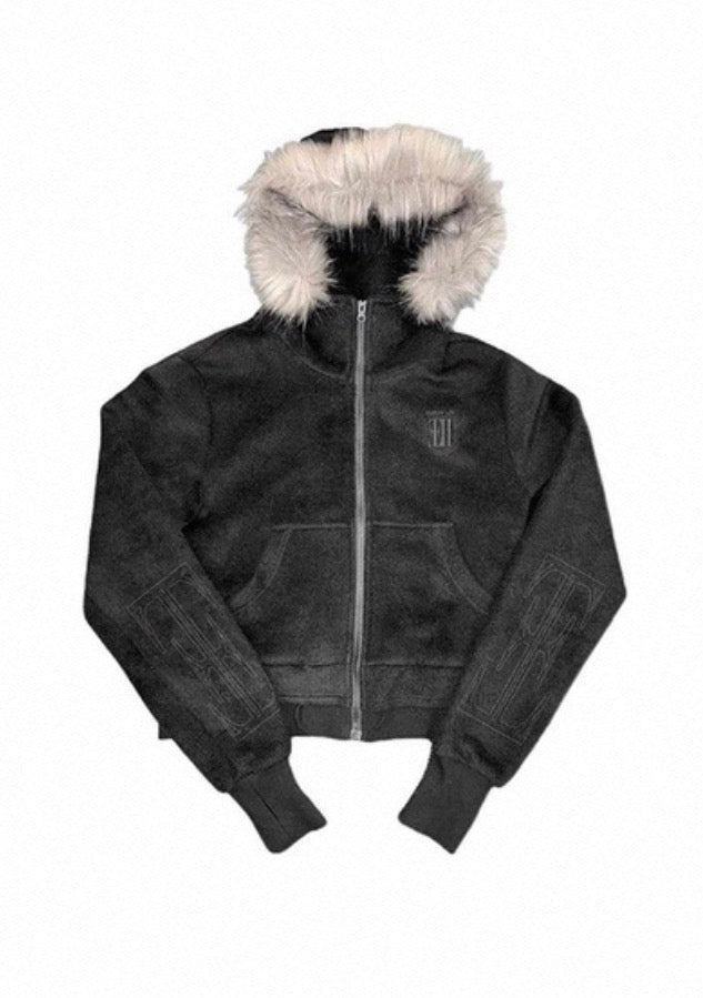 ハイネック フーデッド ショート トップ
High-Neck Hooded Short Top