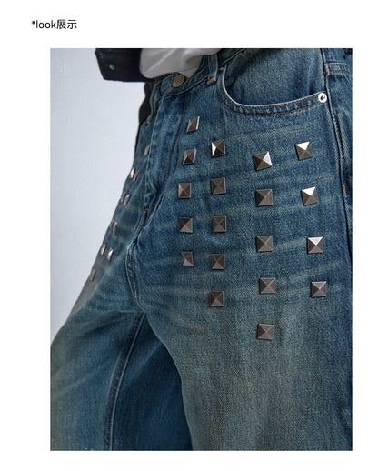 ブルー ウォッシュ バギー ストレート デニムパンツ
Blue Washed Baggy Straight Denim Pants