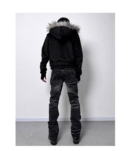 ハイネック フーデッド ショート トップ
High-Neck Hooded Short Top