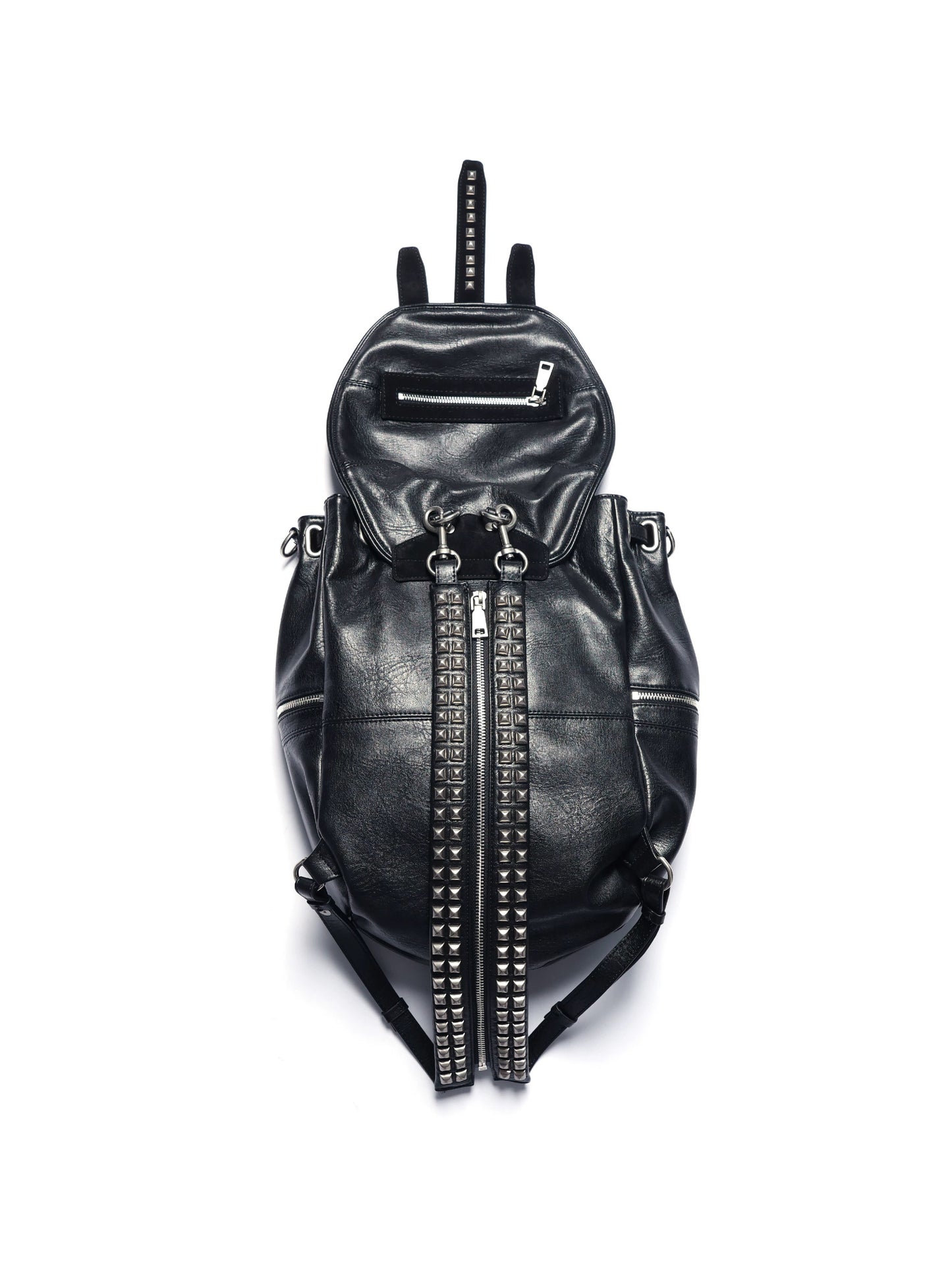 スタッズ ジップ バイカラー レザー バックパック
Studded Zip Bicolor Leather Backpack
