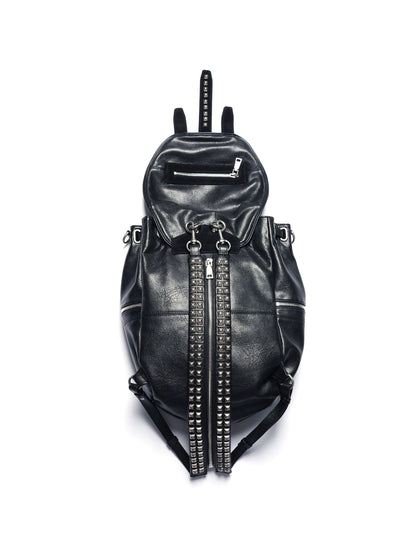 スタッズ ジップ バイカラー レザー バックパック
Studded Zip Bicolor Leather Backpack