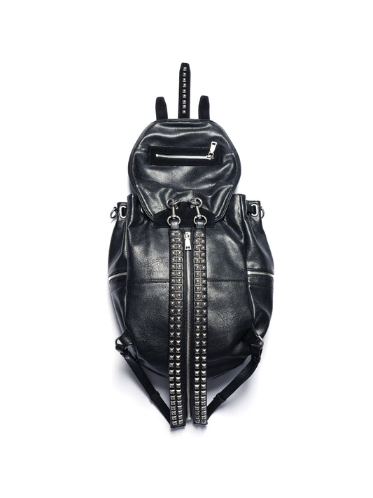 スタッズ ジップ バイカラー レザー バックパック
Studded Zip Bicolor Leather Backpack