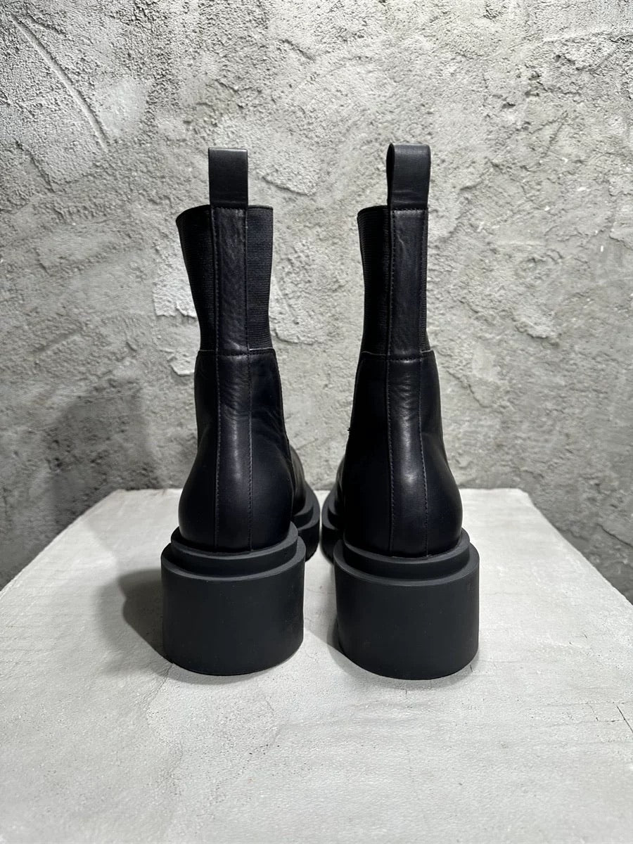 関税送料込★RICK OWENS☆Beatle Bogun 60mm ブーツ Rick Owens Beatle Bogun 60mm Leather Boots | Black | FARFETCH JO